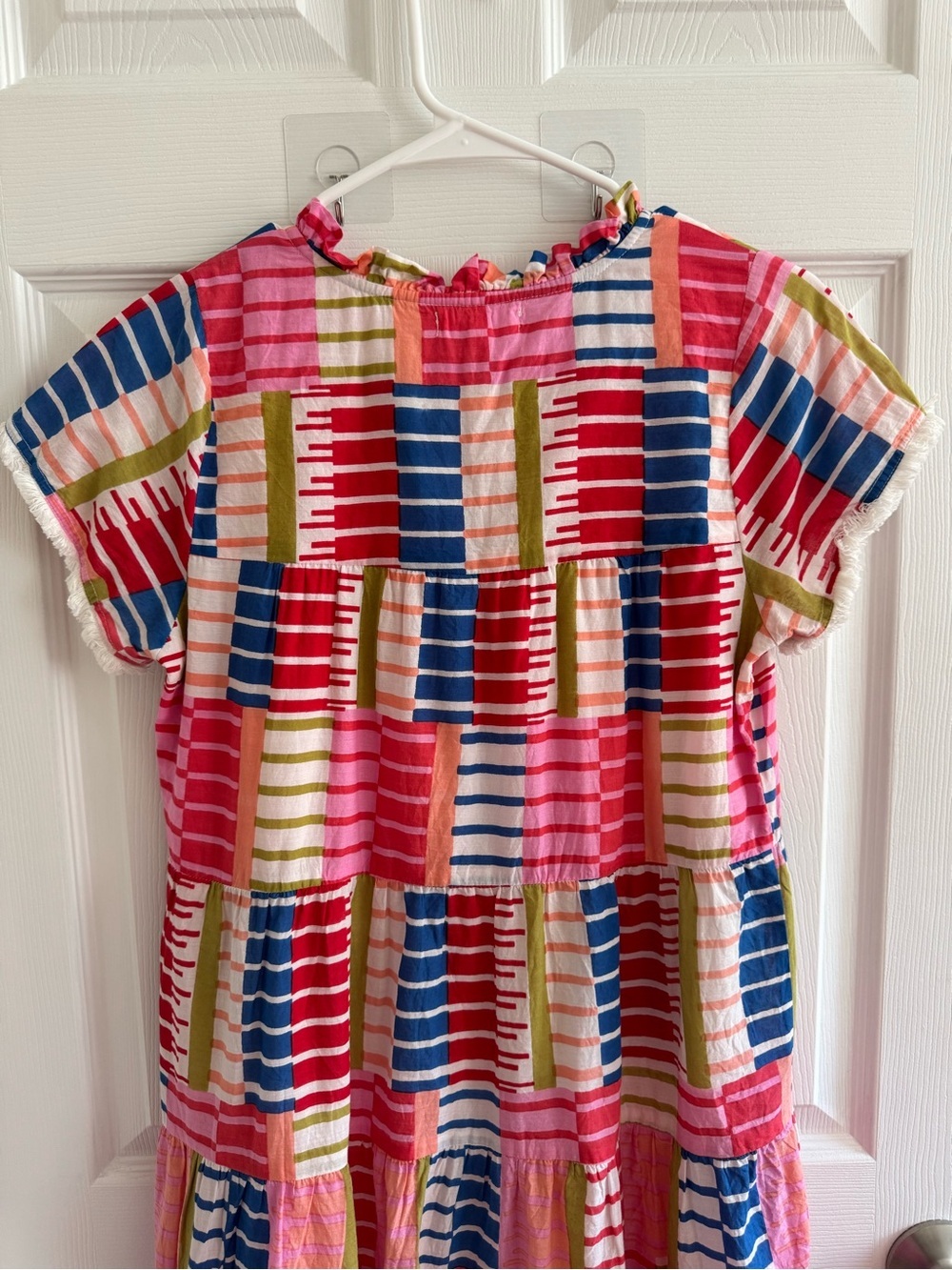 THML Rainbow Print Cotton Mini Dress XS - Picture 7 of 14
